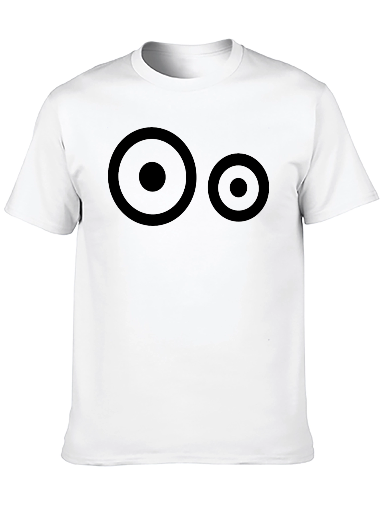 Abstract Circles Graphic Black T-Shirt