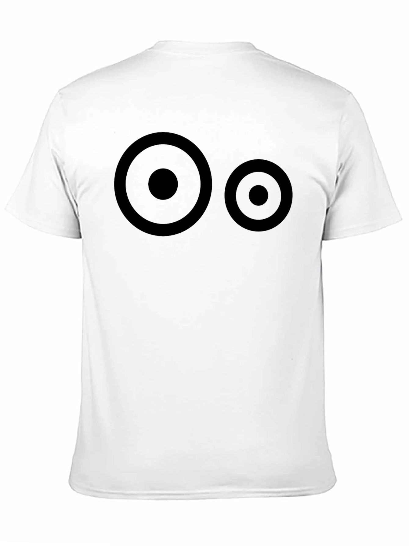 Abstract Circles Graphic Black T-Shirt