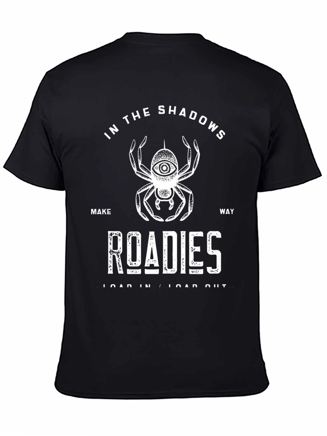 In The Shadows Spider Eye Roadies Graphic T-Shirt
