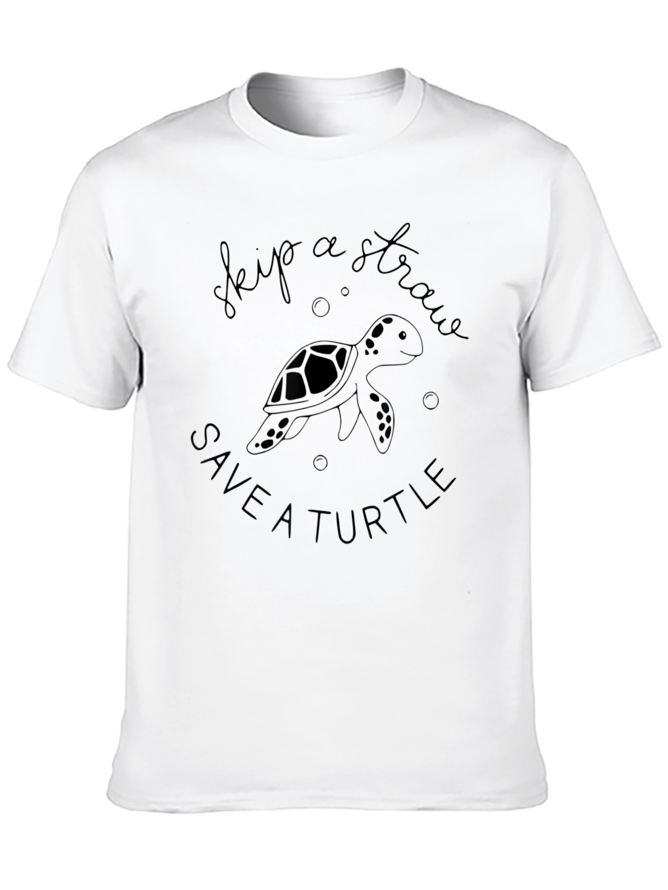 Skip a Straw Save a Turtle Graphic Tee