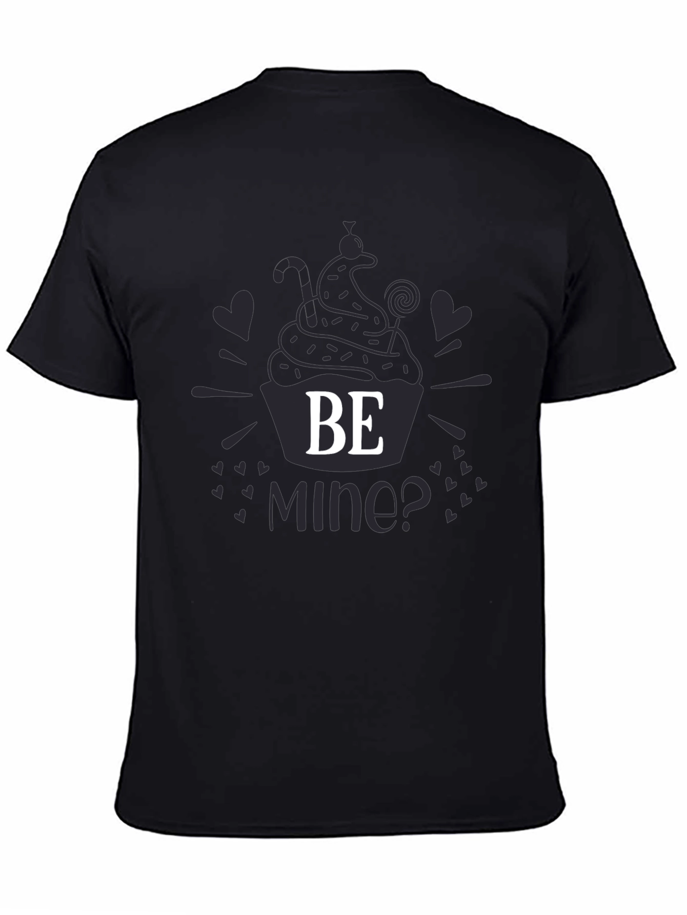 Be Mine Cupcake Graphic T-Shirt - Valentines Day Tee
