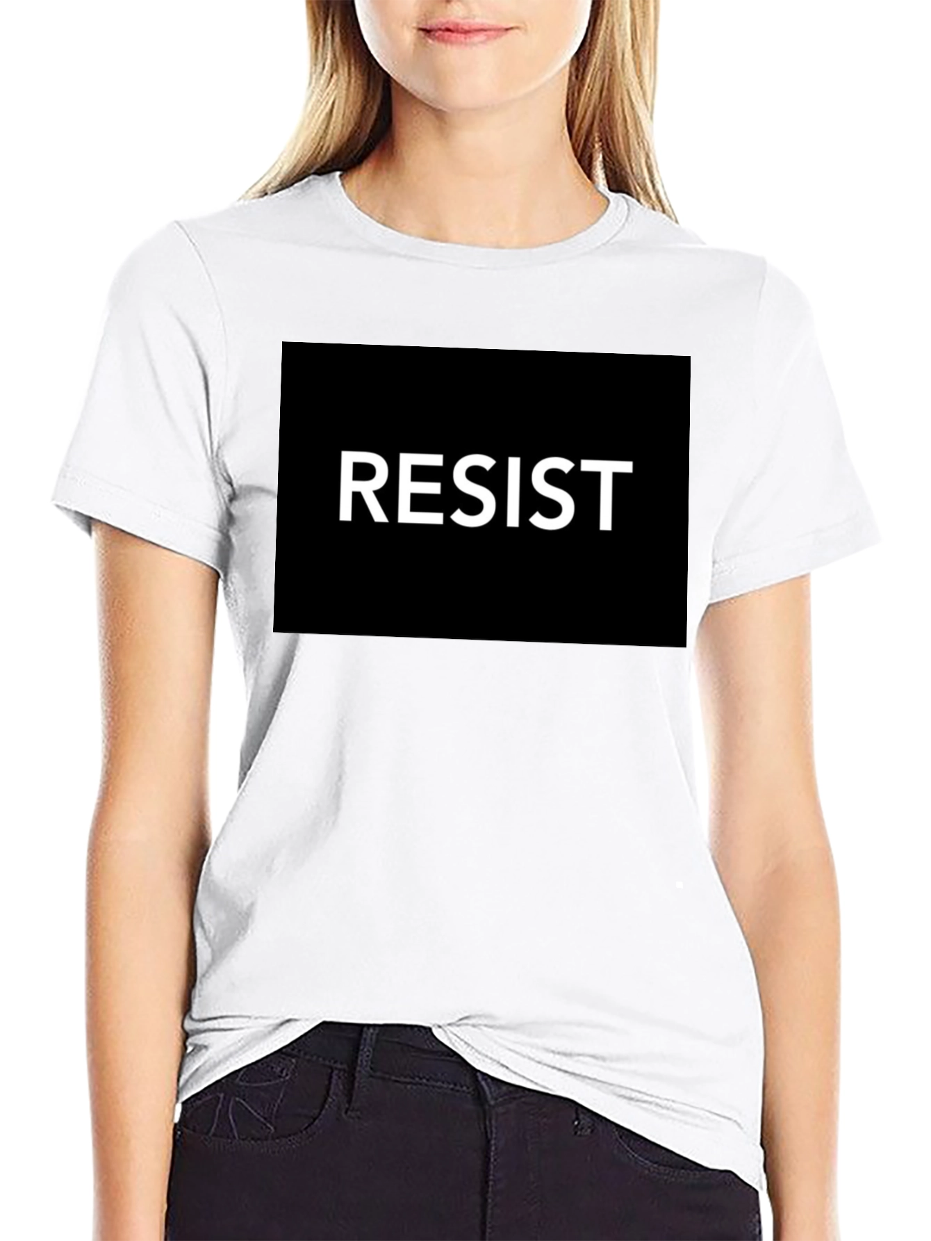 Resist Slogan T-Shirt - Bold Statement Tee