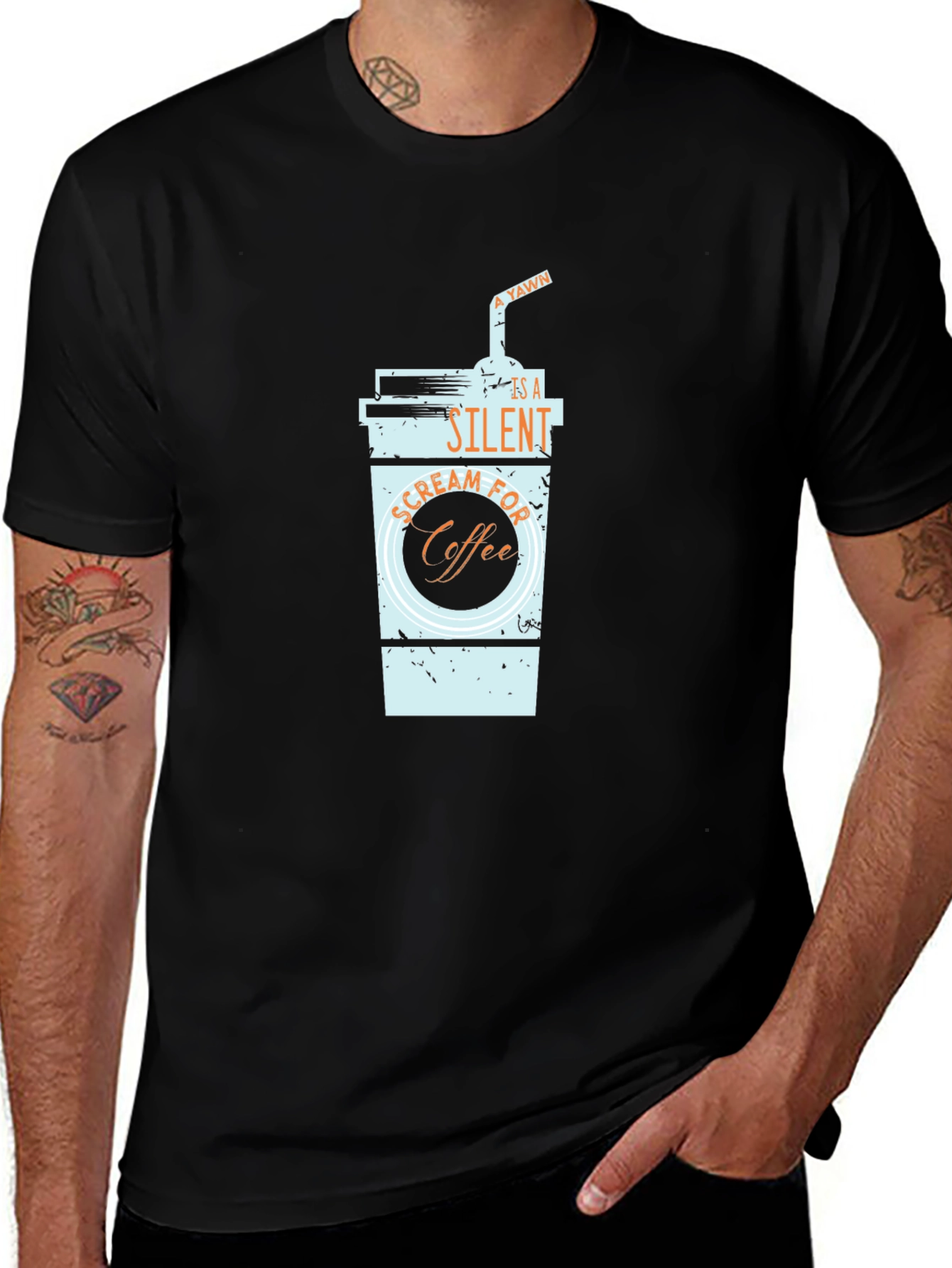 Coffee Scream T-Shirt - Funny Graphic Tee