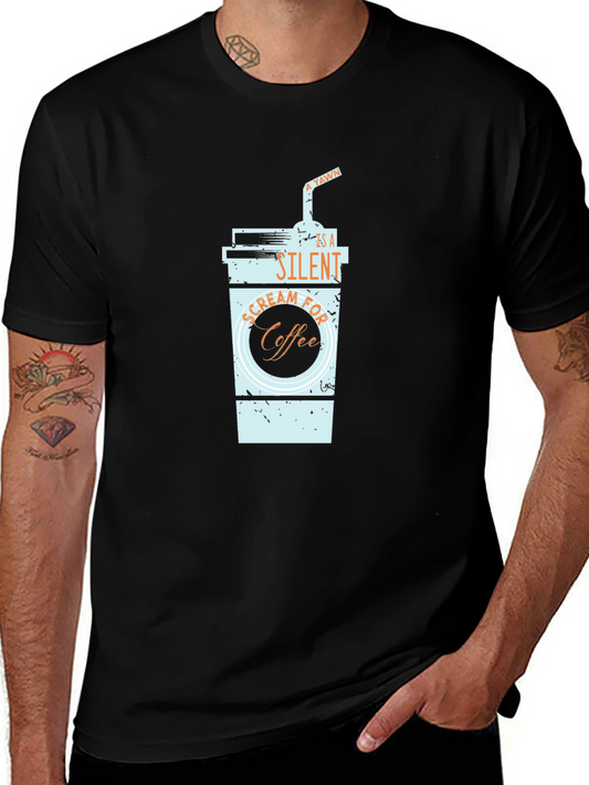 Coffee Scream T-Shirt - Funny Graphic Tee