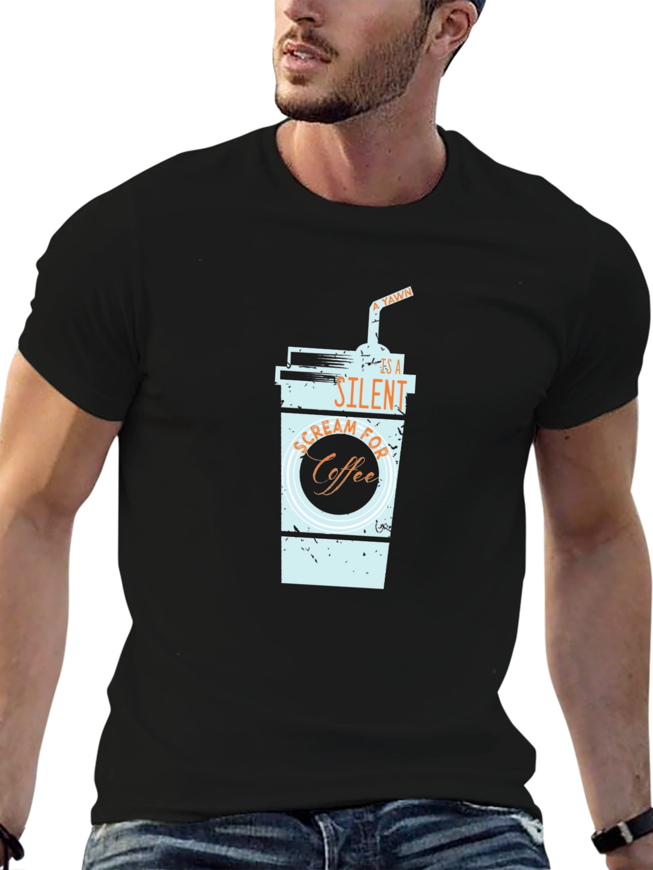 Coffee Scream T-Shirt - Funny Graphic Tee