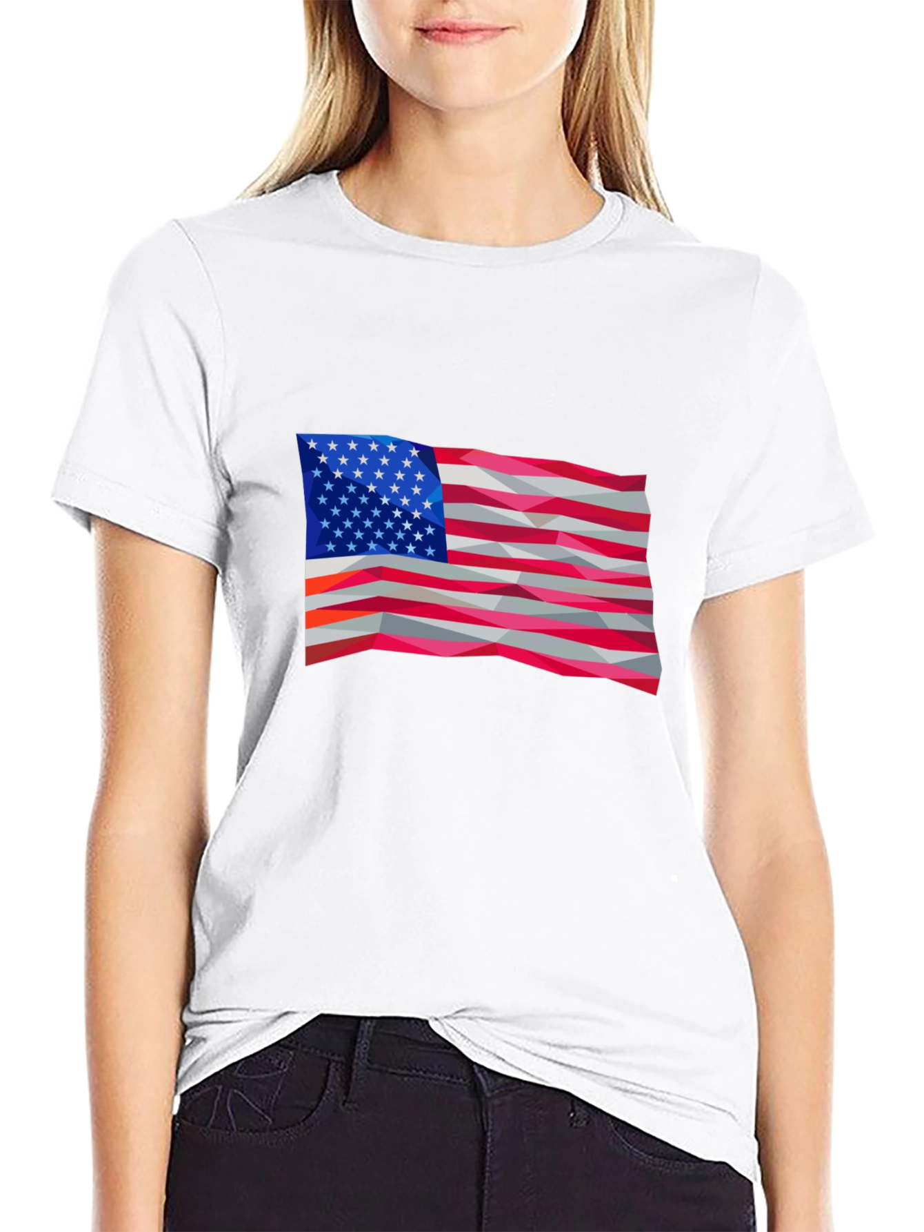 American Flag Graphic Tee - Patriotic Style
