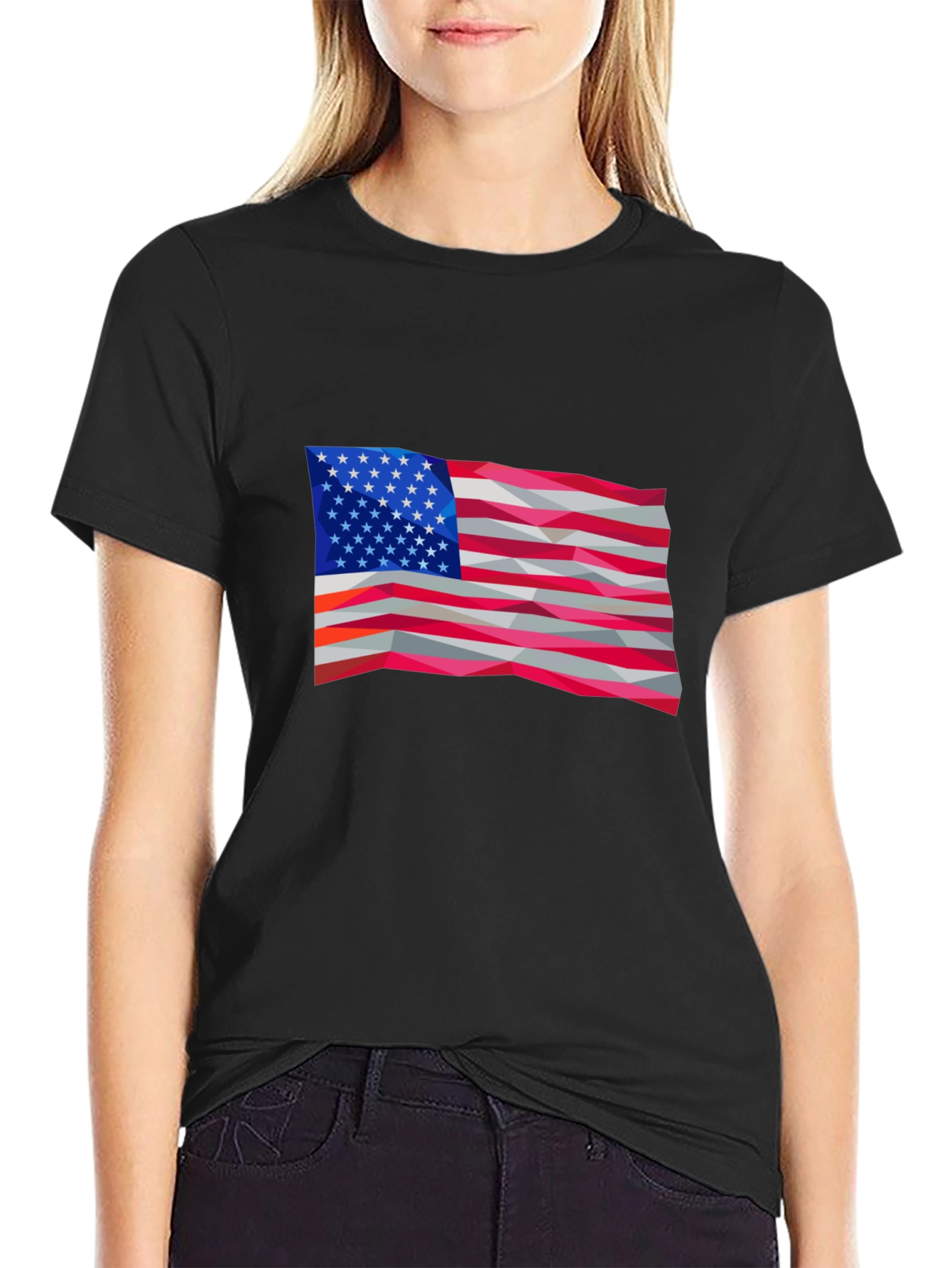American Flag Graphic Tee - Patriotic Style
