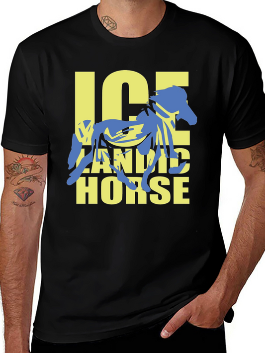 Icelandic Horse Graphic Tee - Cool Horse Lover Shirt