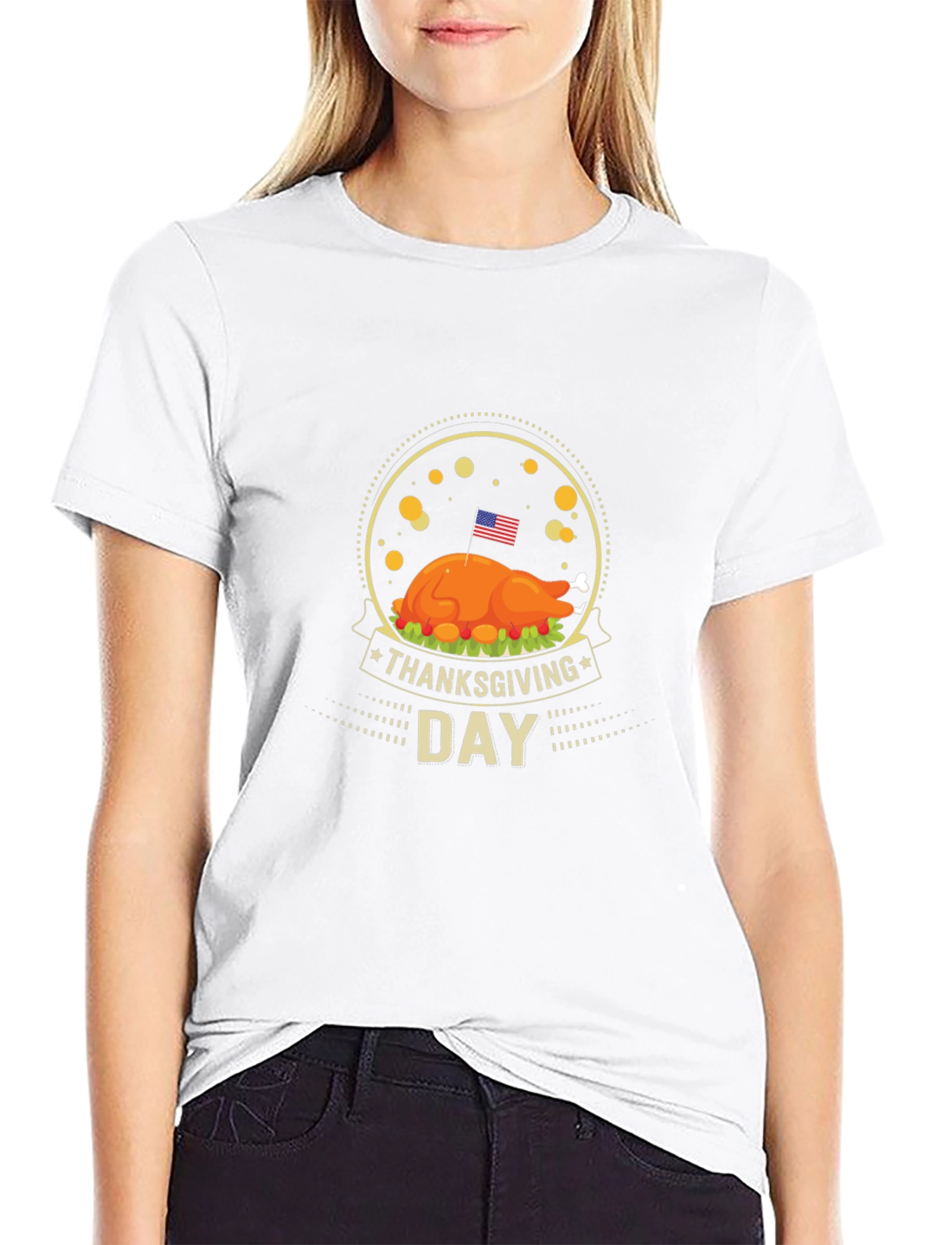 Thanksgiving Day Turkey Graphic T-Shirt