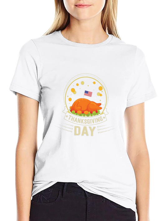 Thanksgiving Day Turkey Graphic T-Shirt