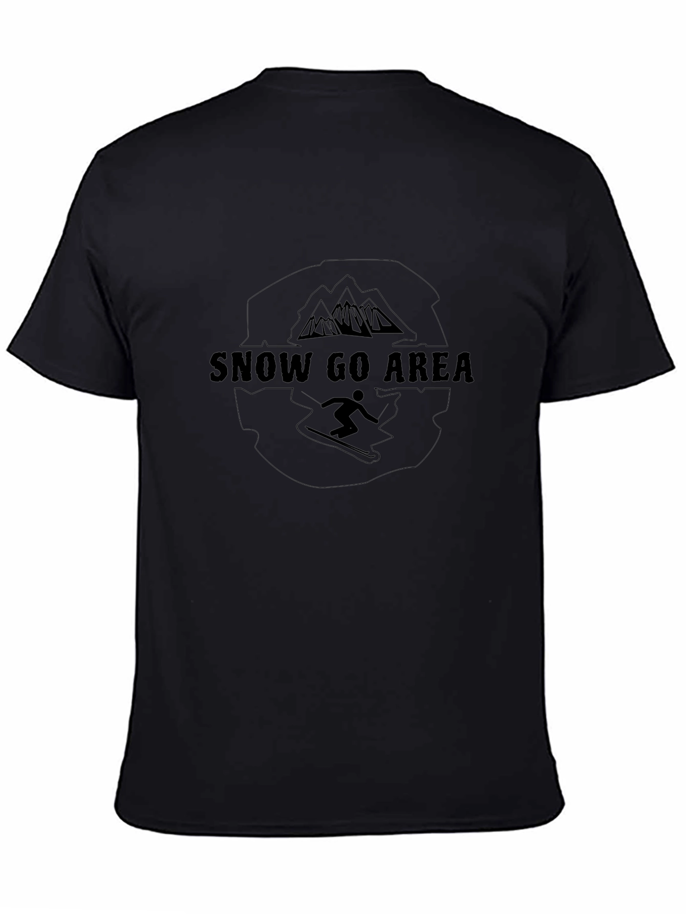 Snow Go Area Graphic Black T-Shirt
