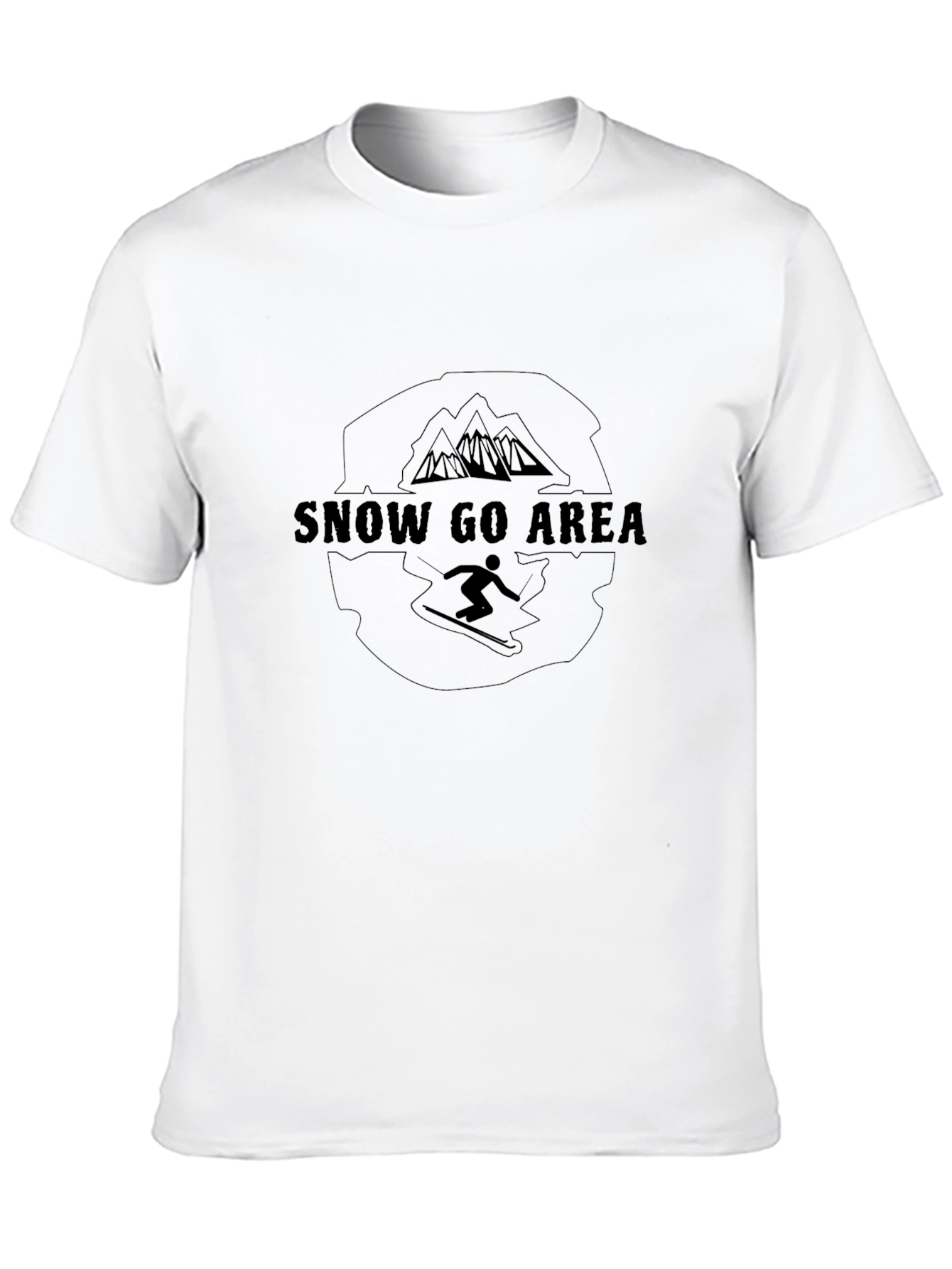 Snow Go Area Graphic Black T-Shirt