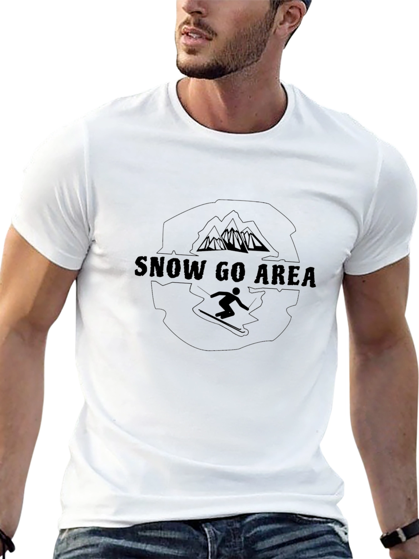 Snow Go Area Graphic Black T-Shirt