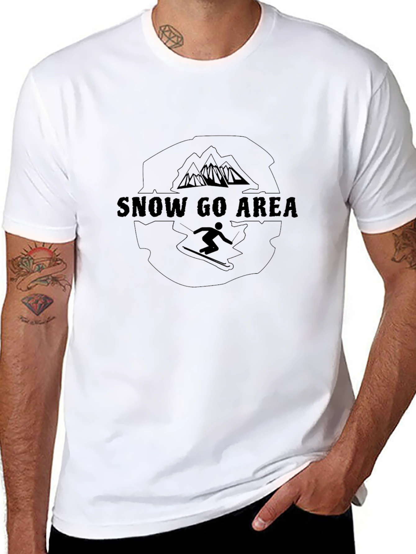 Snow Go Area Graphic Black T-Shirt