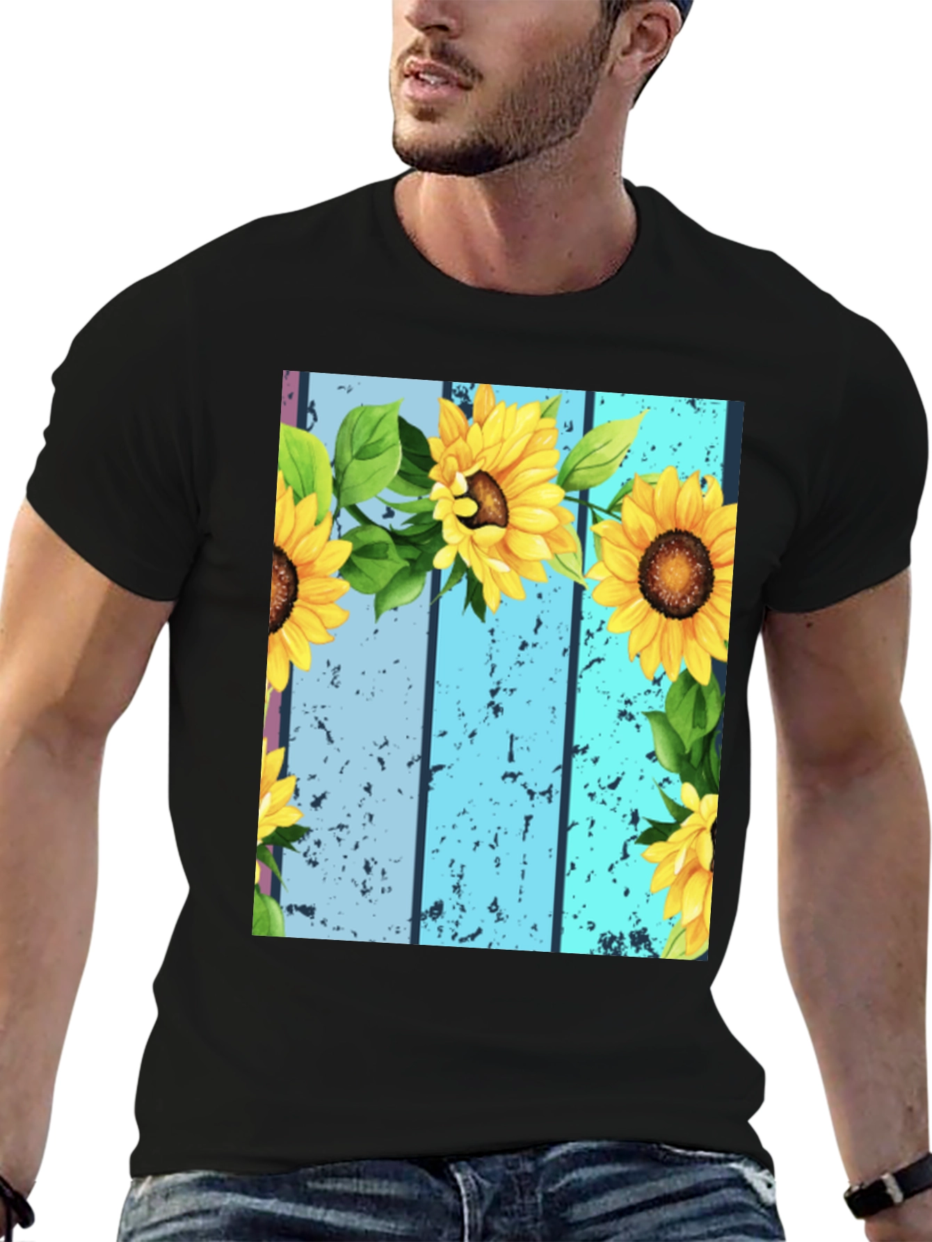 Sunflower Graphic Tee - Unique Design