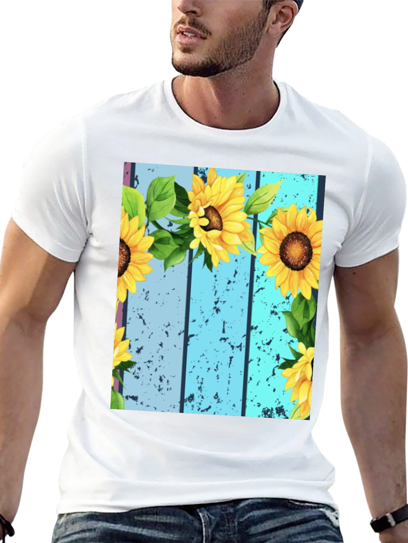 Sunflower Graphic Tee - Unique Design