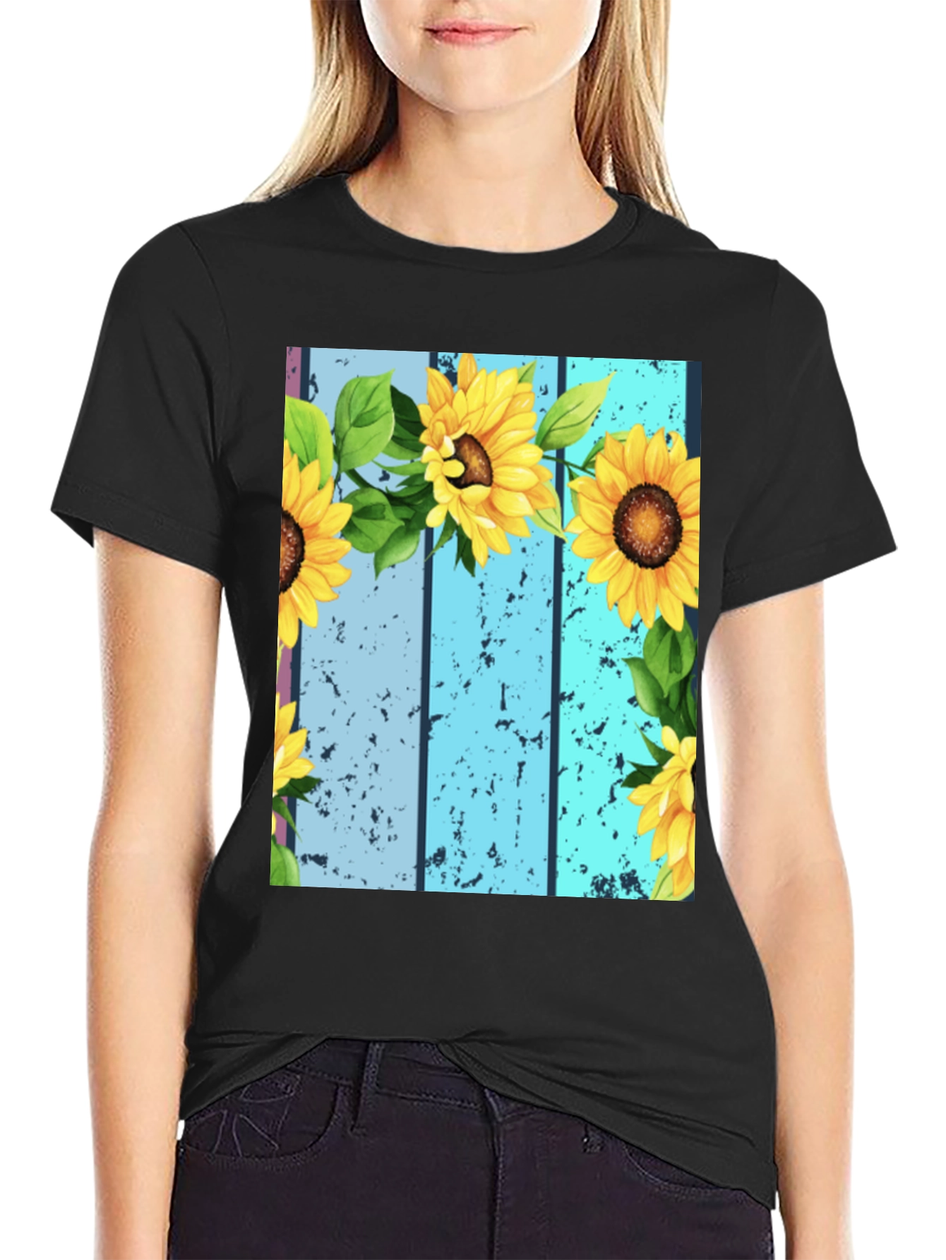 Sunflower Graphic Tee - Unique Design