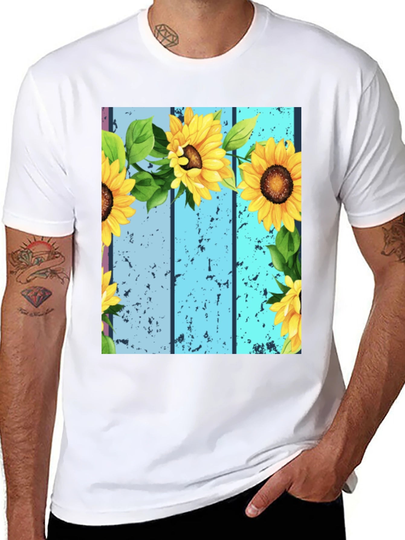 Sunflower Graphic Tee - Unique Design