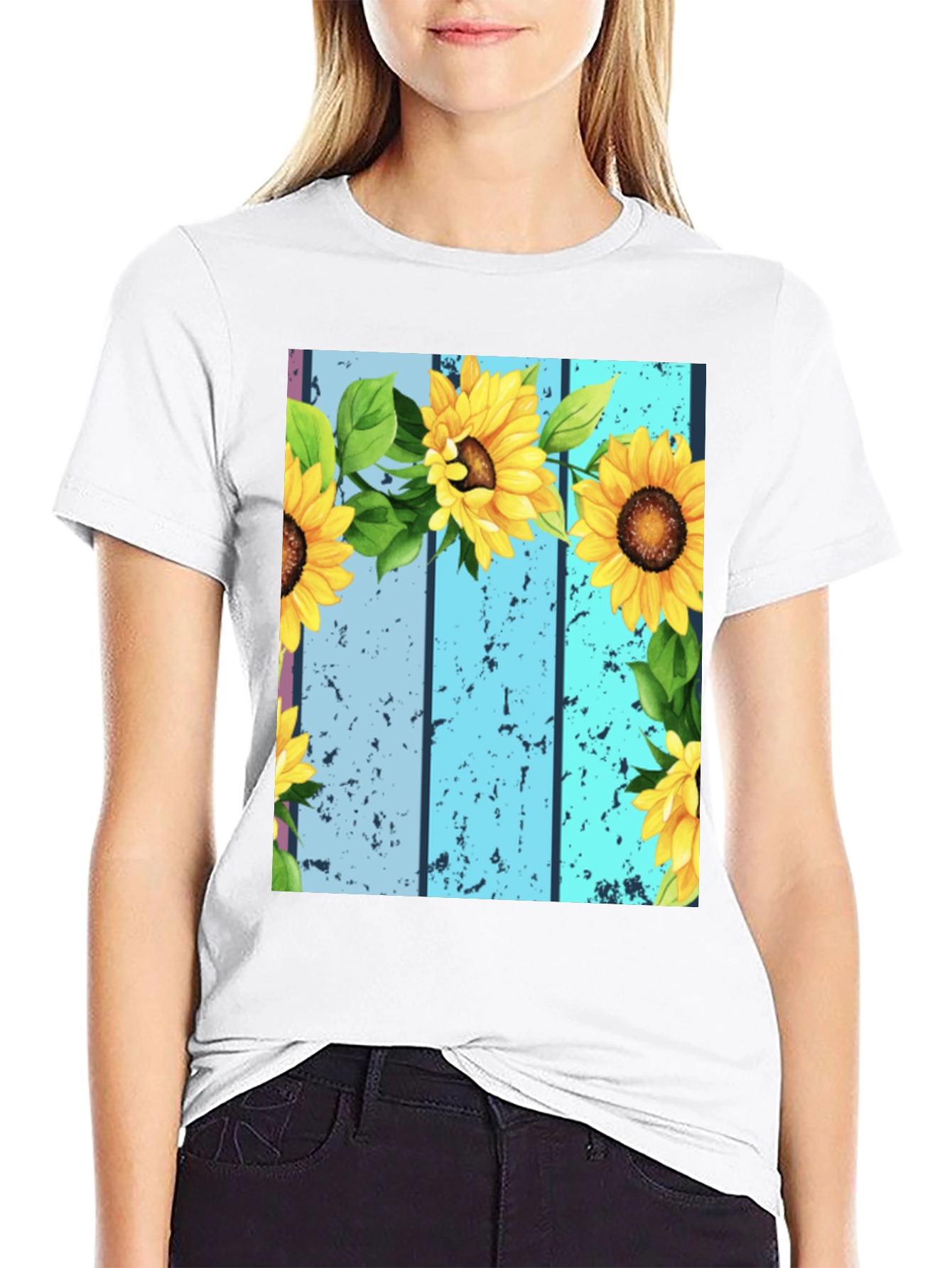 Sunflower Graphic Tee - Unique Design
