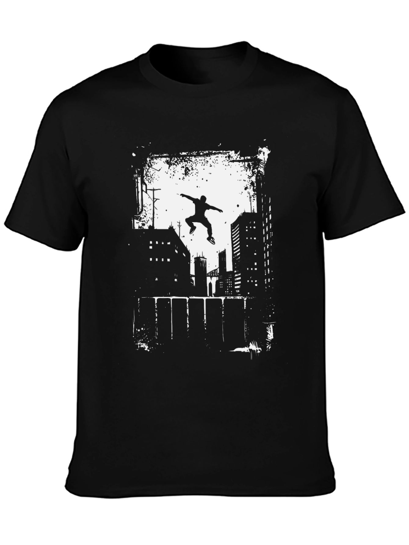 Urban Parkour T-Shirt - City Jumper Graphic Tee