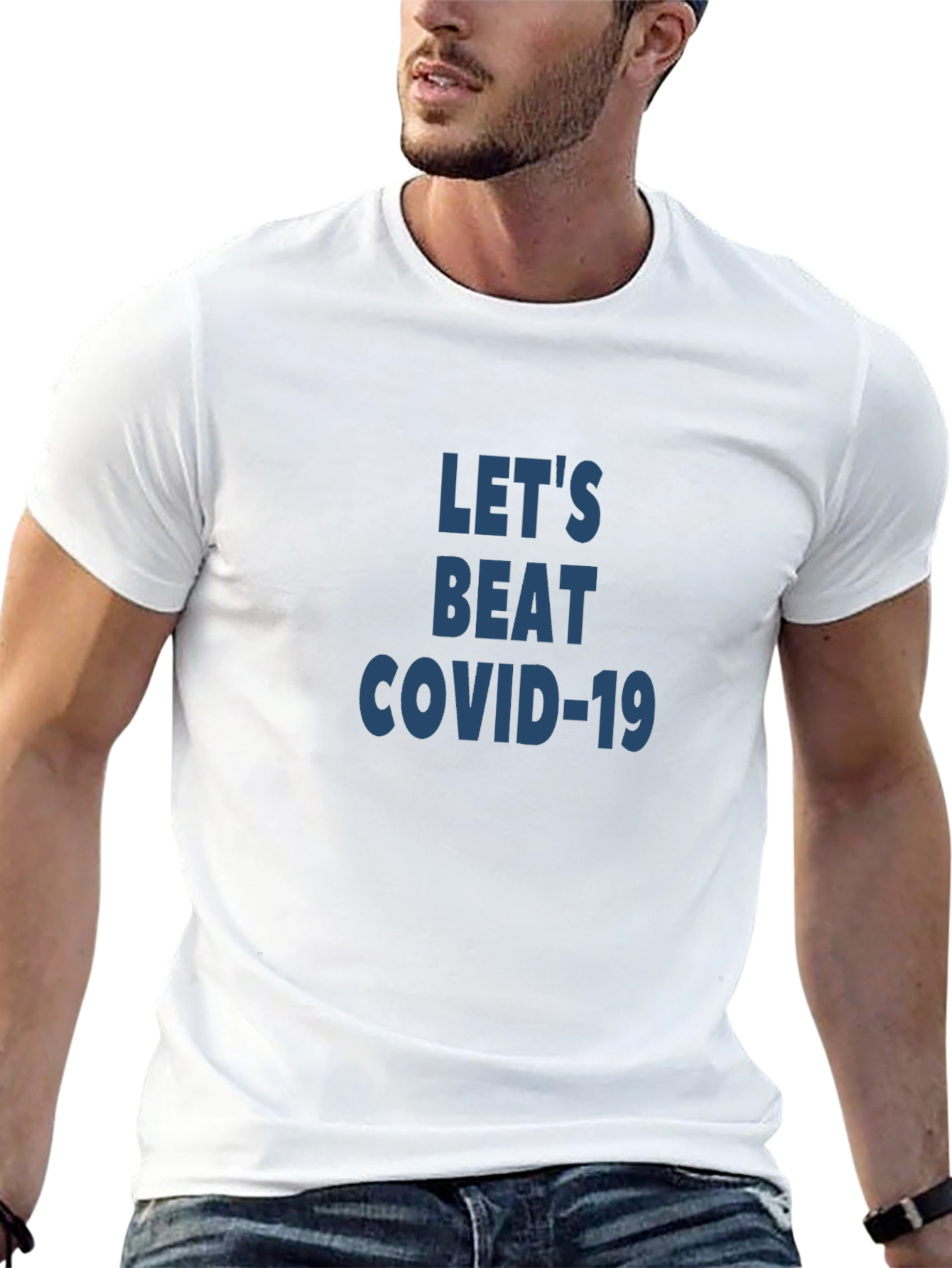 Lets Beat COVID-19 Graphic T-Shirt