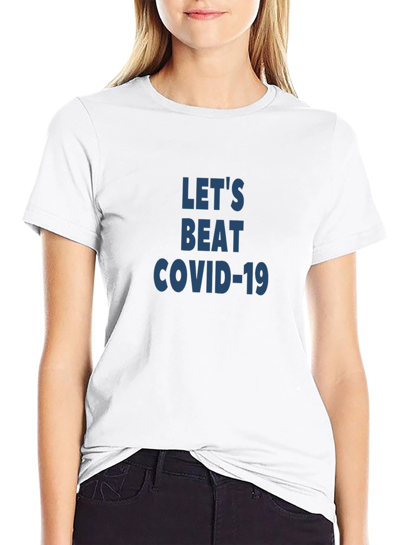 Lets Beat COVID-19 Graphic T-Shirt