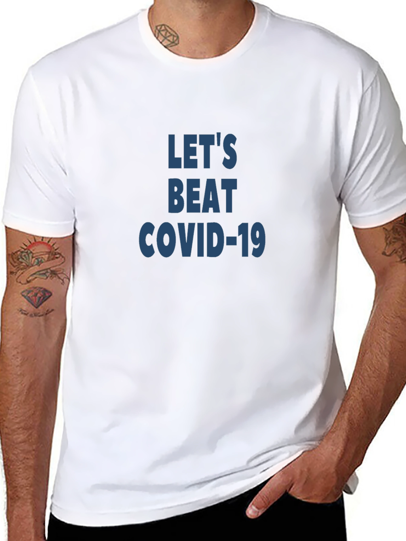 Lets Beat COVID-19 Graphic T-Shirt