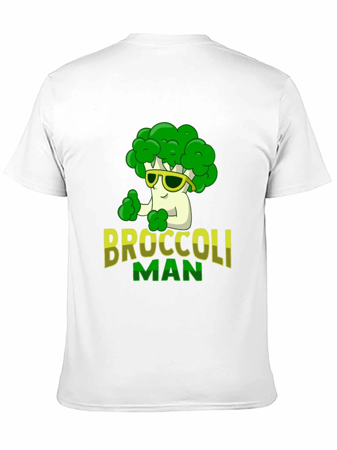 Broccoli Man Graphic T-Shirt - Funny Veggie Tee