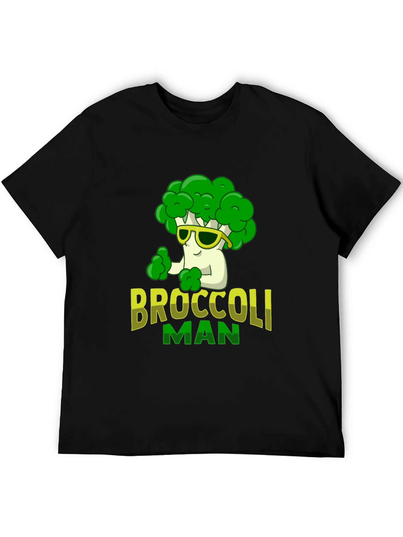 Broccoli Man Graphic T-Shirt - Funny Veggie Tee