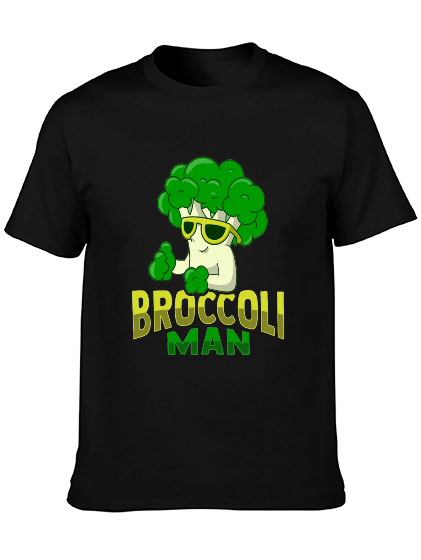Broccoli Man Graphic T-Shirt - Funny Veggie Tee