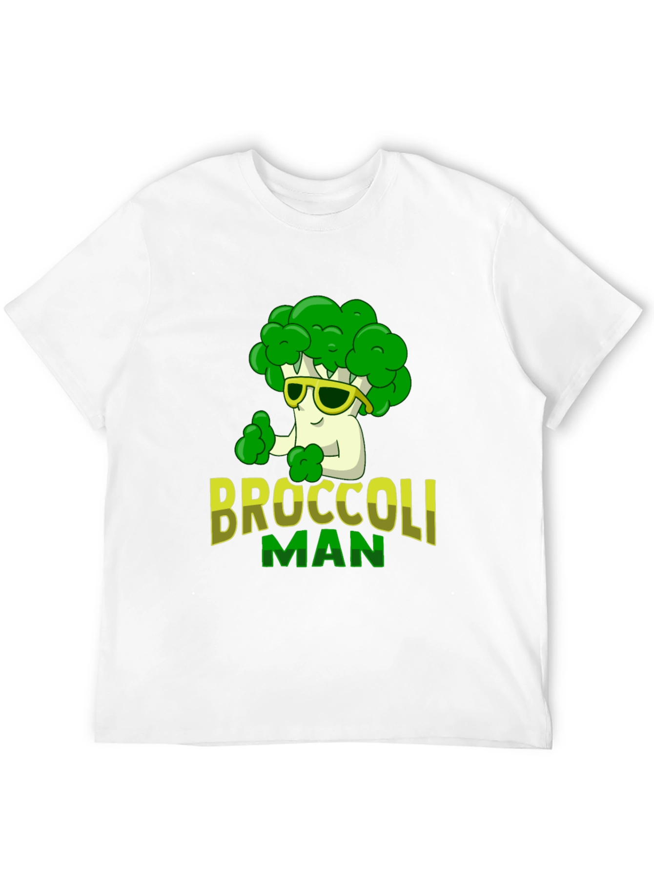 Broccoli Man Graphic T-Shirt - Funny Veggie Tee