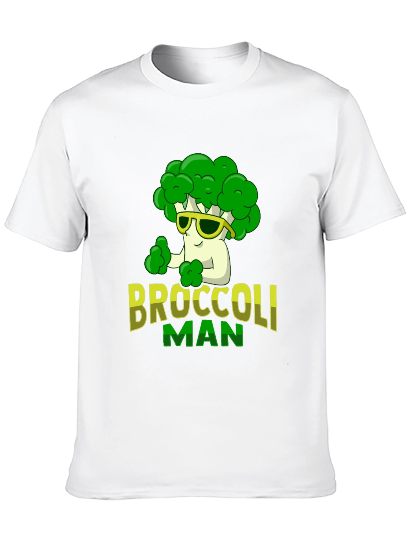 Broccoli Man Graphic T-Shirt - Funny Veggie Tee