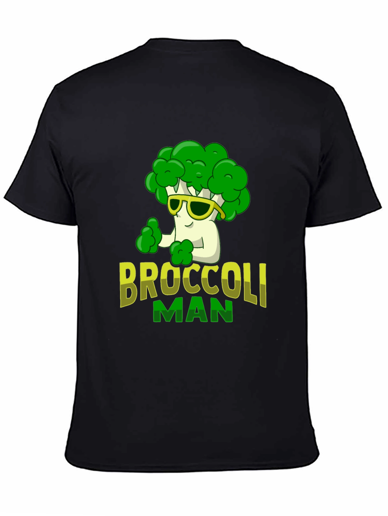 Broccoli Man Graphic T-Shirt - Funny Veggie Tee