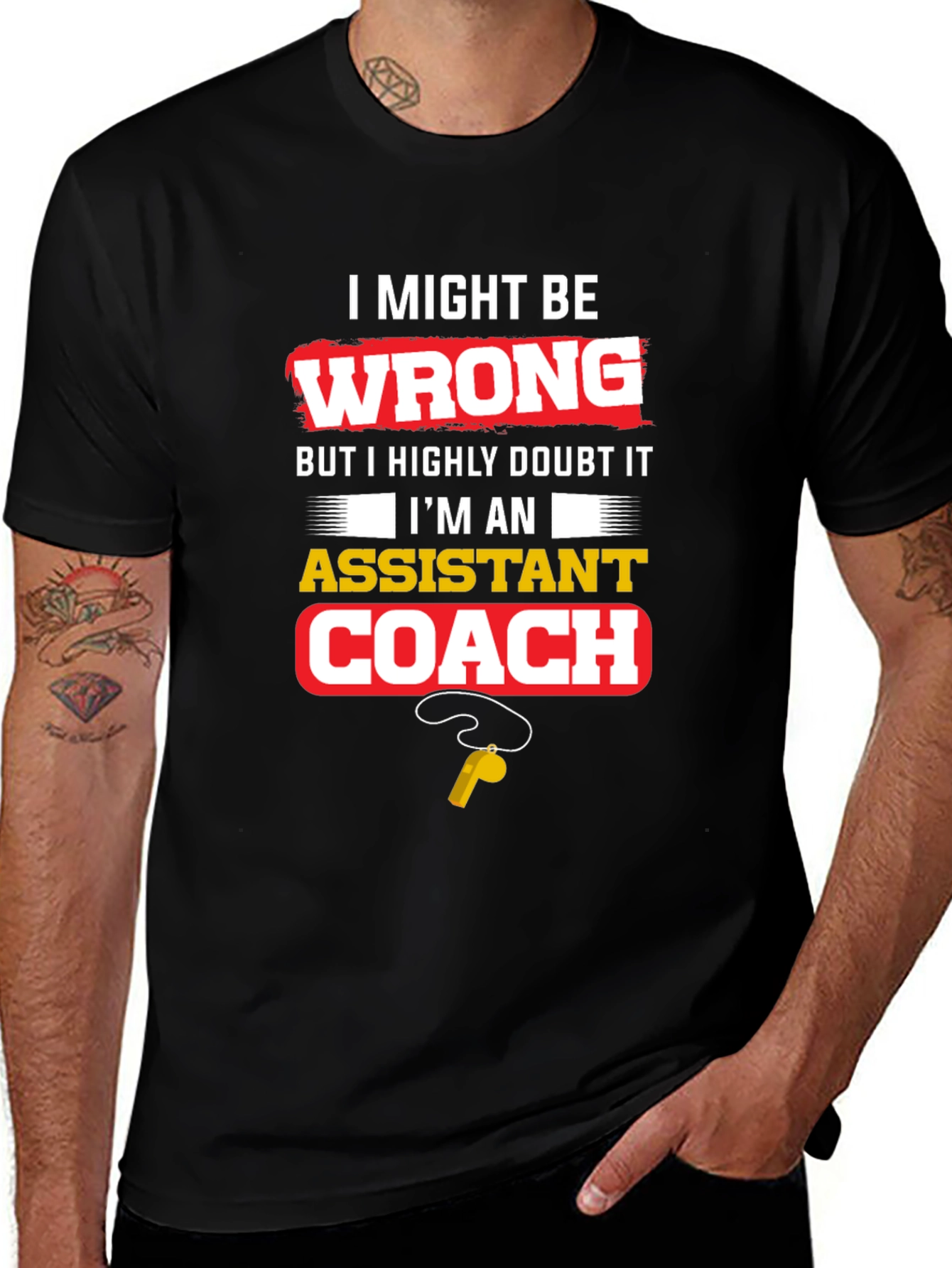 Assistant Coach Novelty Graphic Tee