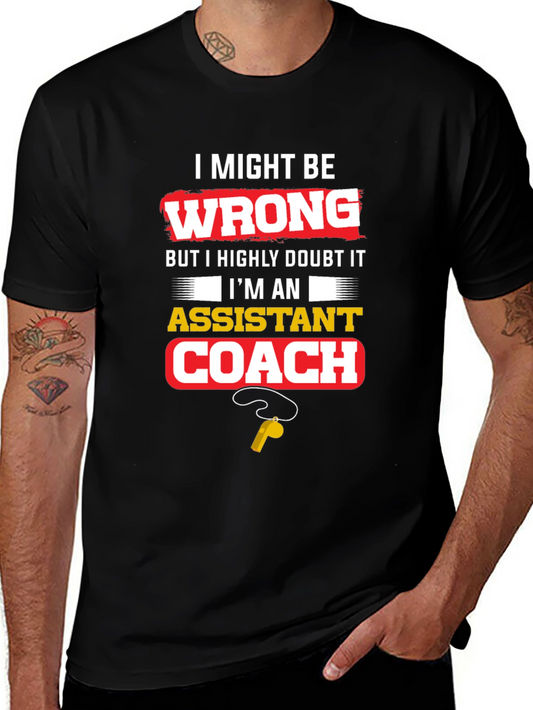 Assistant Coach Novelty Graphic Tee