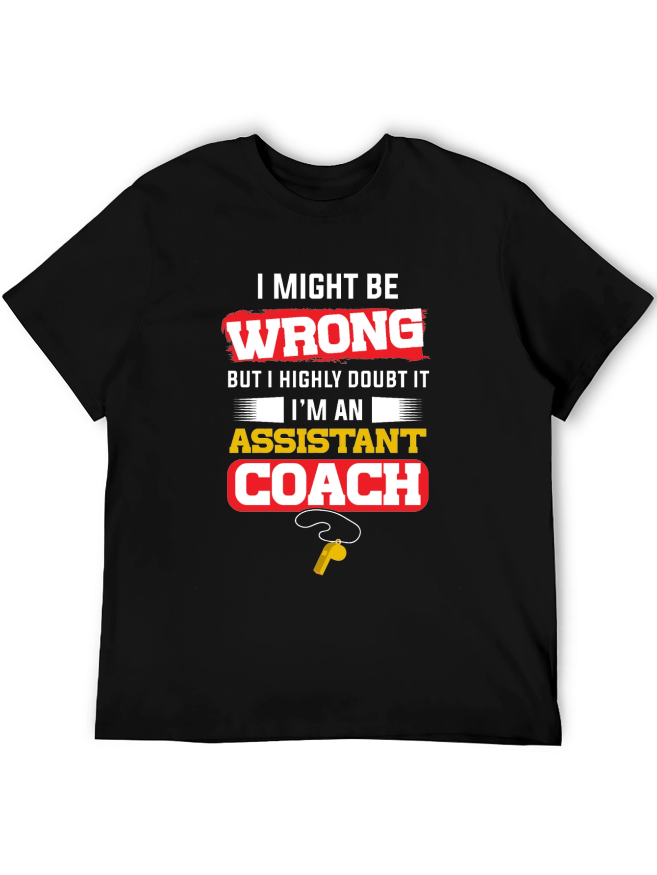 Assistant Coach Novelty Graphic Tee