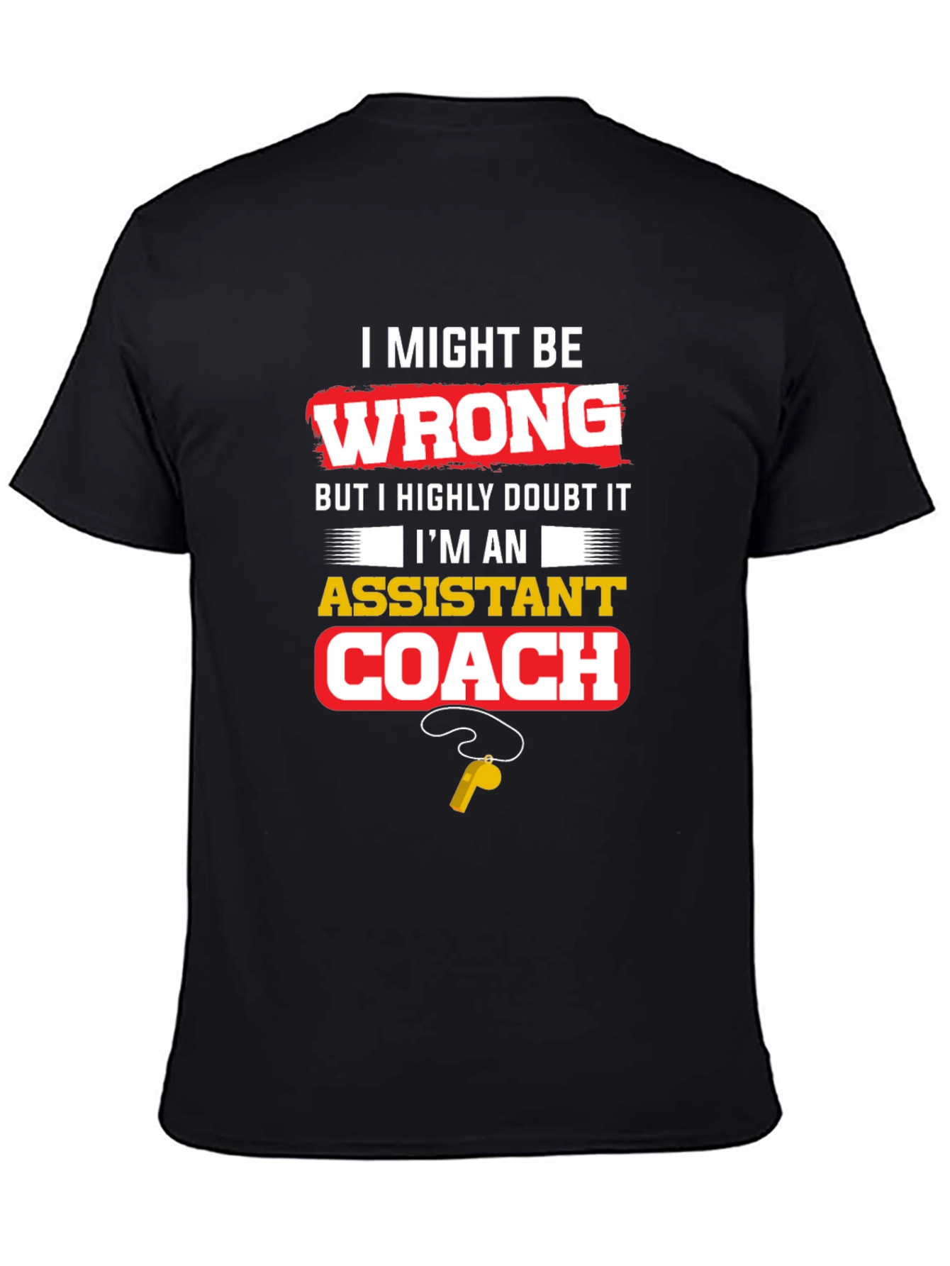 Assistant Coach Novelty Graphic Tee