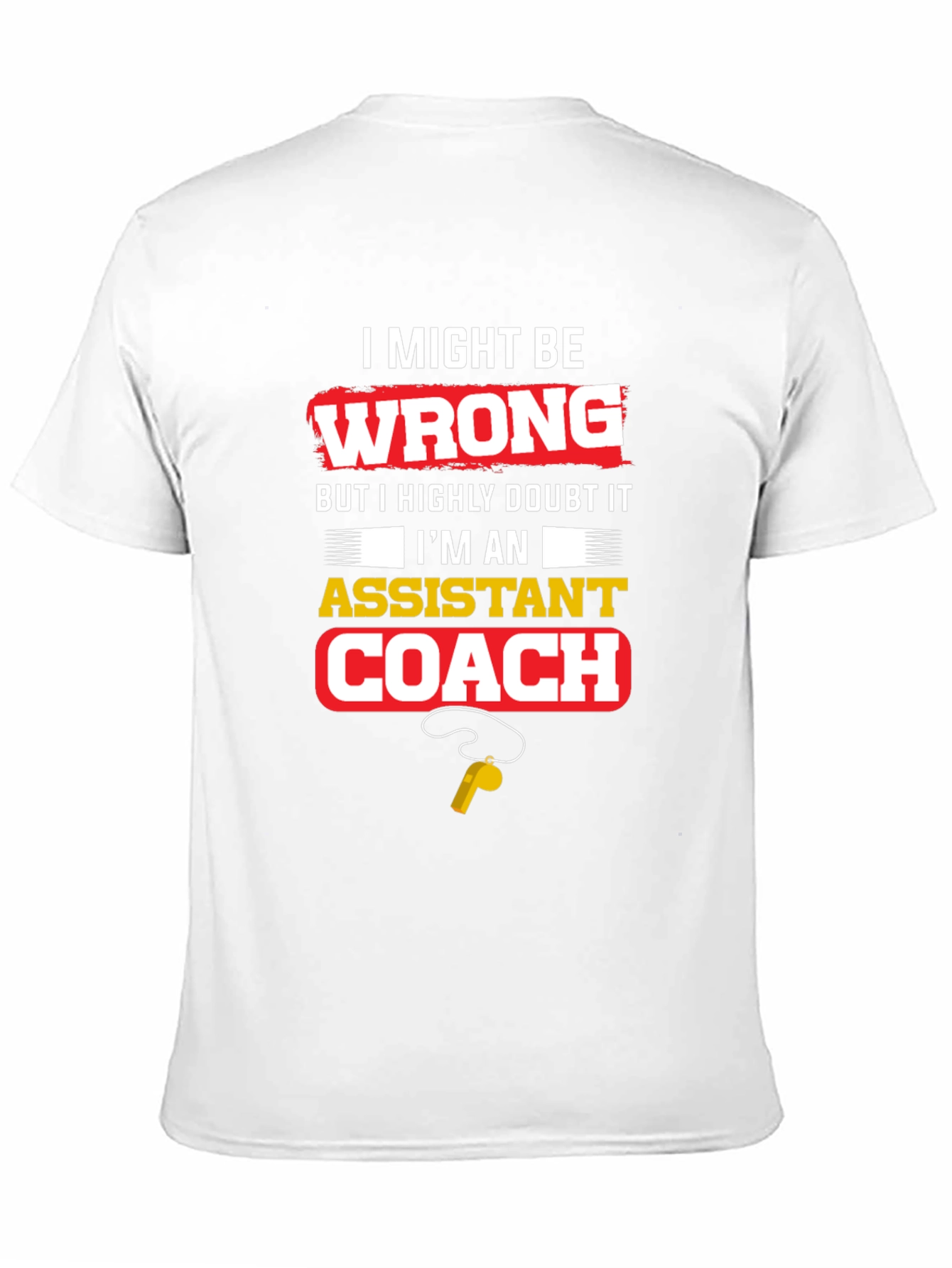 Assistant Coach Novelty Graphic Tee