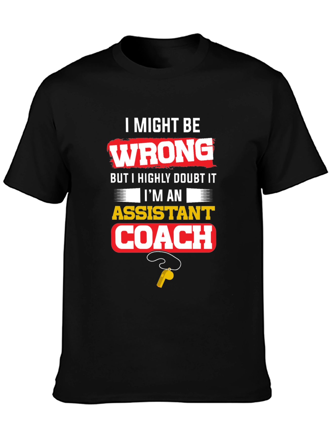 Assistant Coach Novelty Graphic Tee