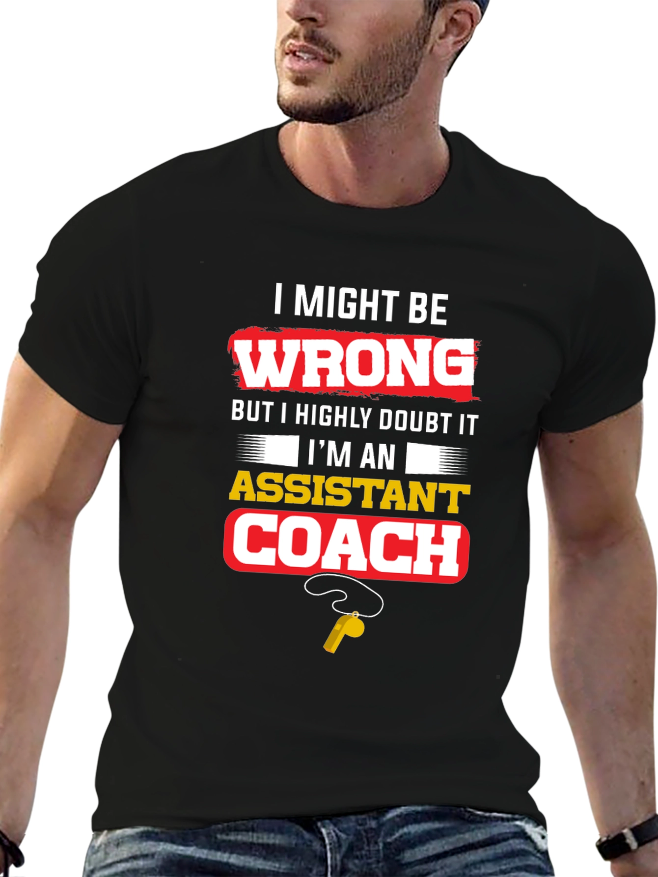 Assistant Coach Novelty Graphic Tee