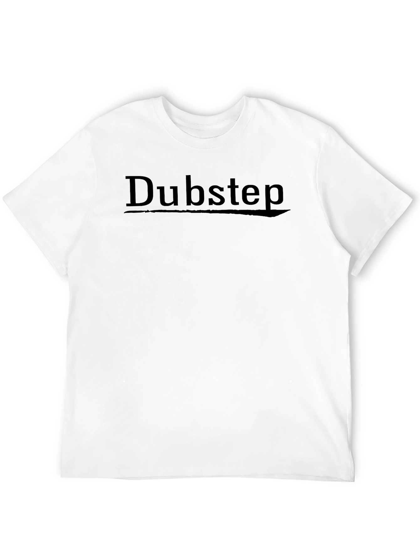 Dubstep Graphic Print Black T-Shirt