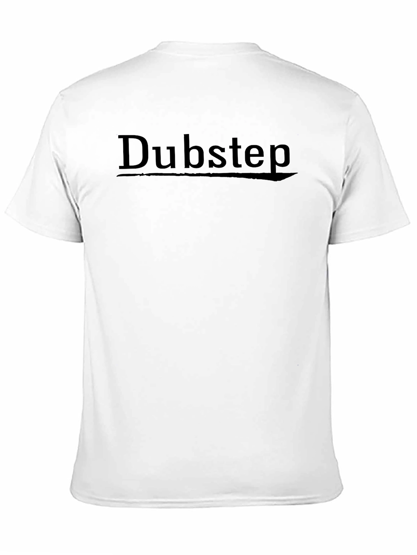 Dubstep Graphic Print Black T-Shirt
