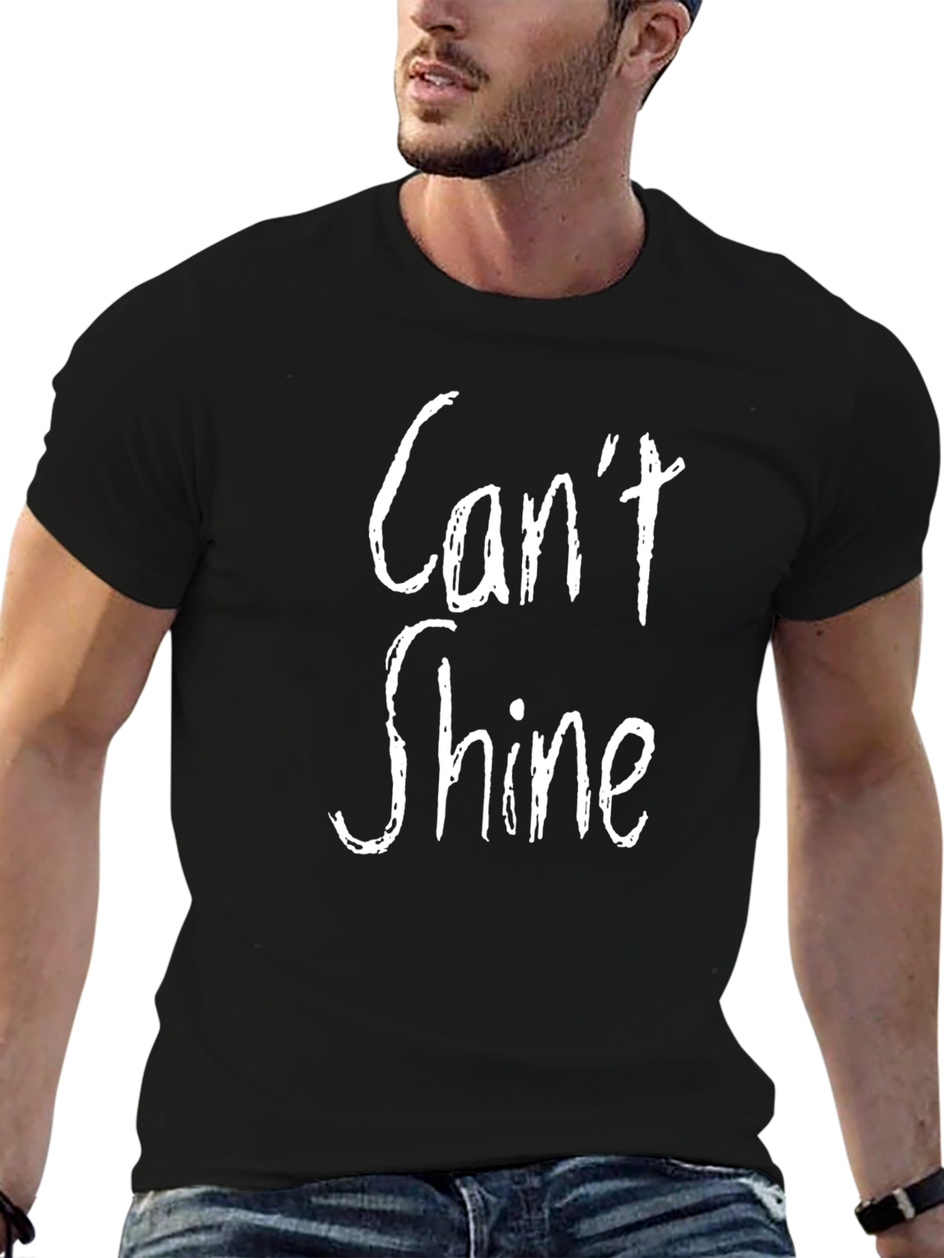 Cant Shine Graphic Black T-Shirt
