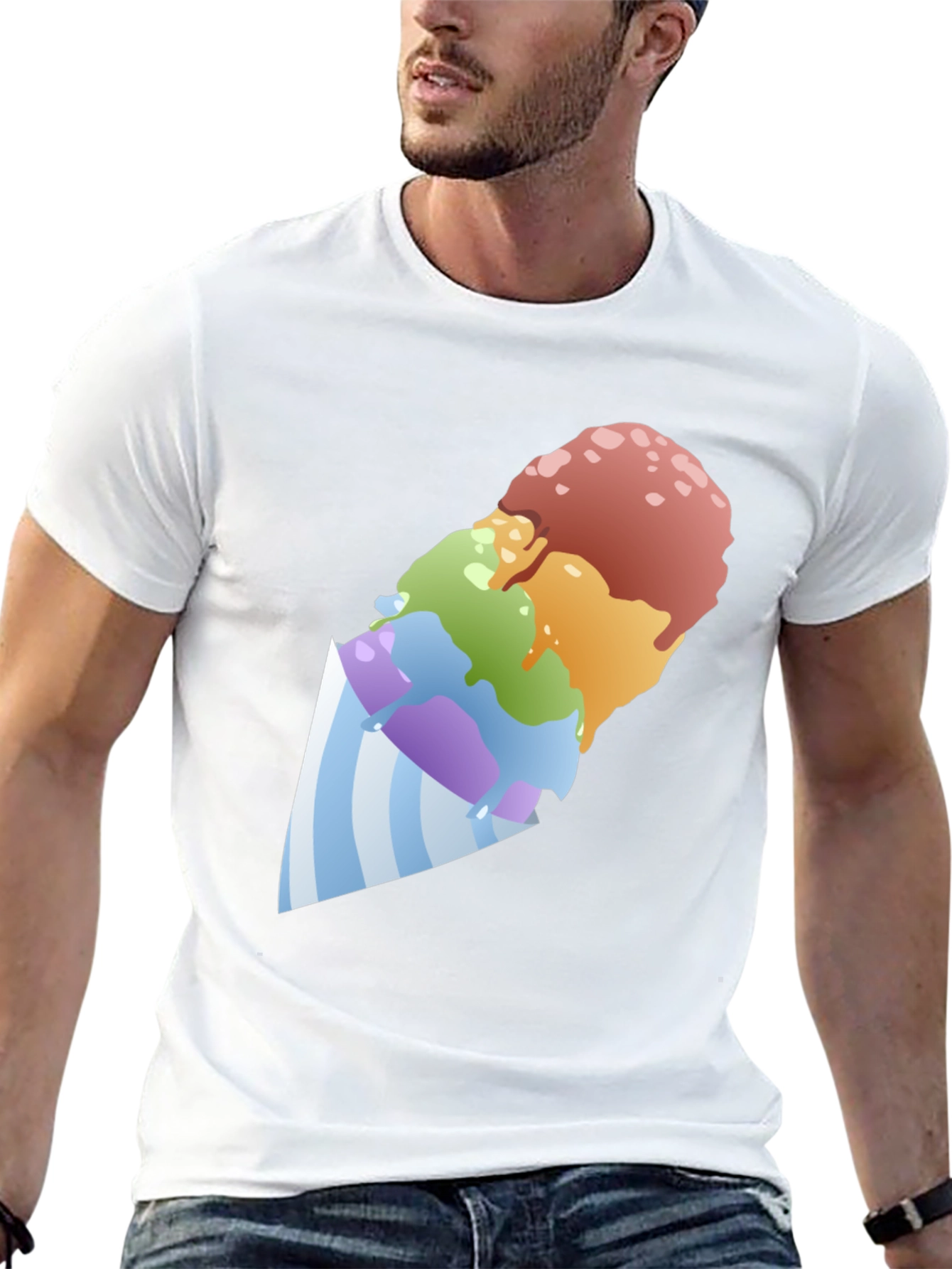 Rainbow Shave Ice Graphic Tee