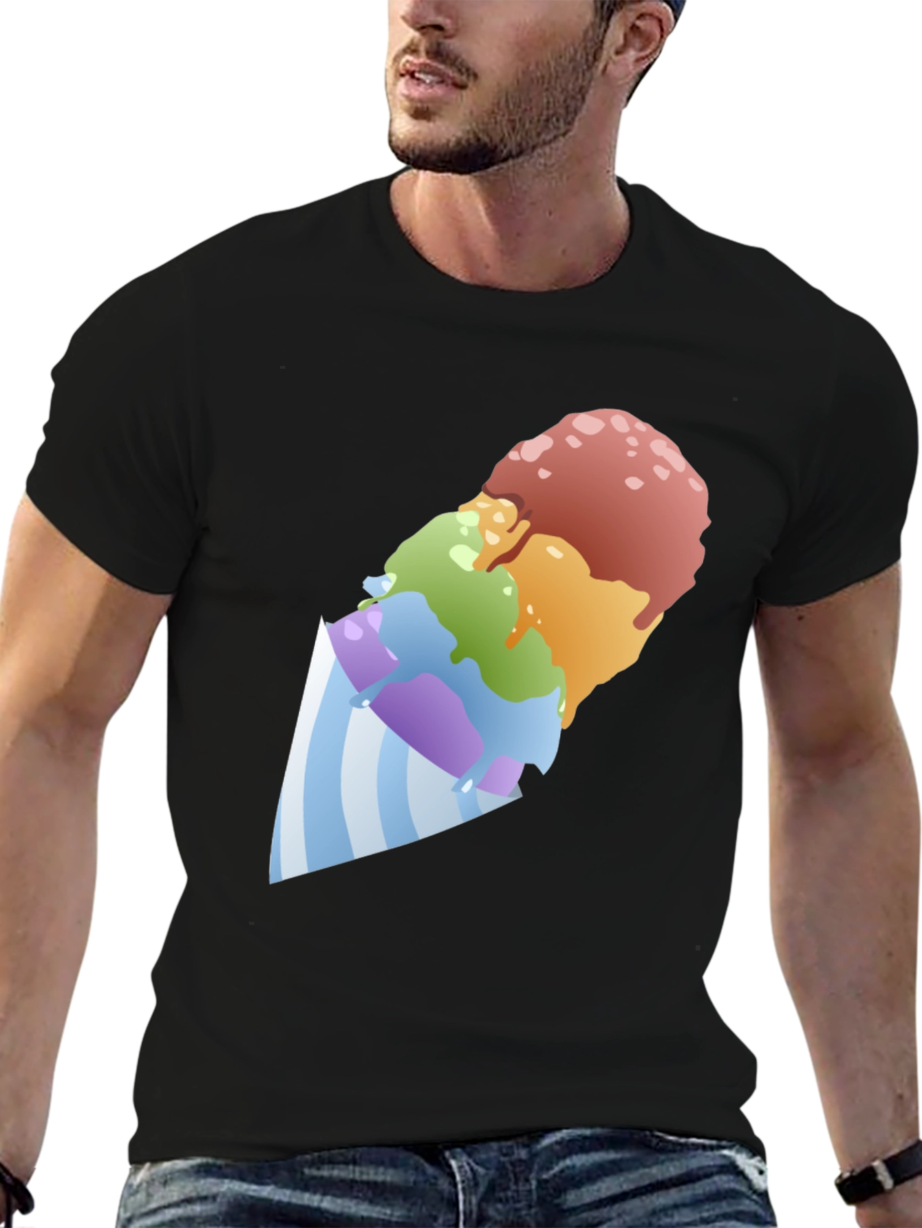 Rainbow Shave Ice Graphic Tee