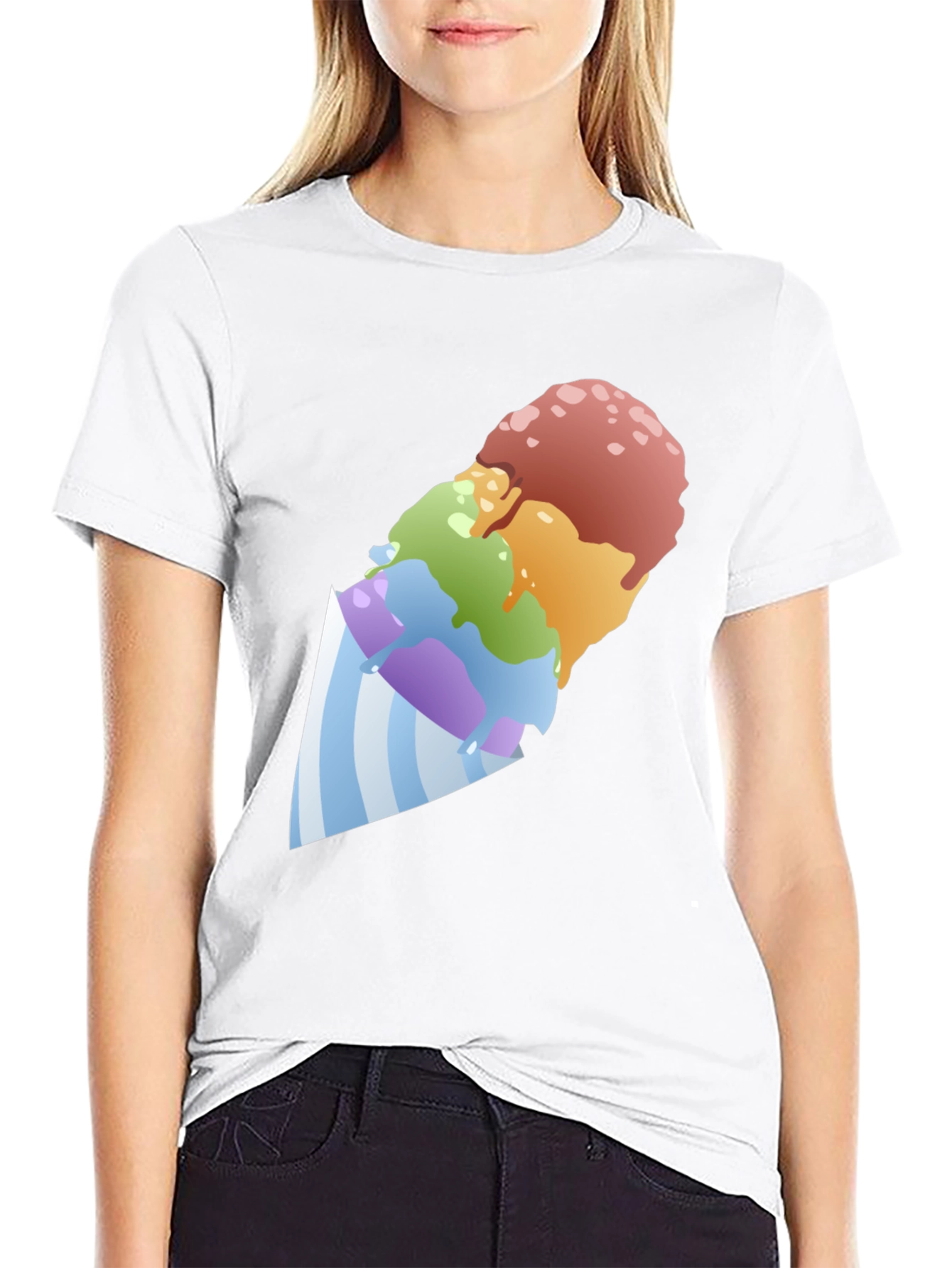 Rainbow Shave Ice Graphic Tee