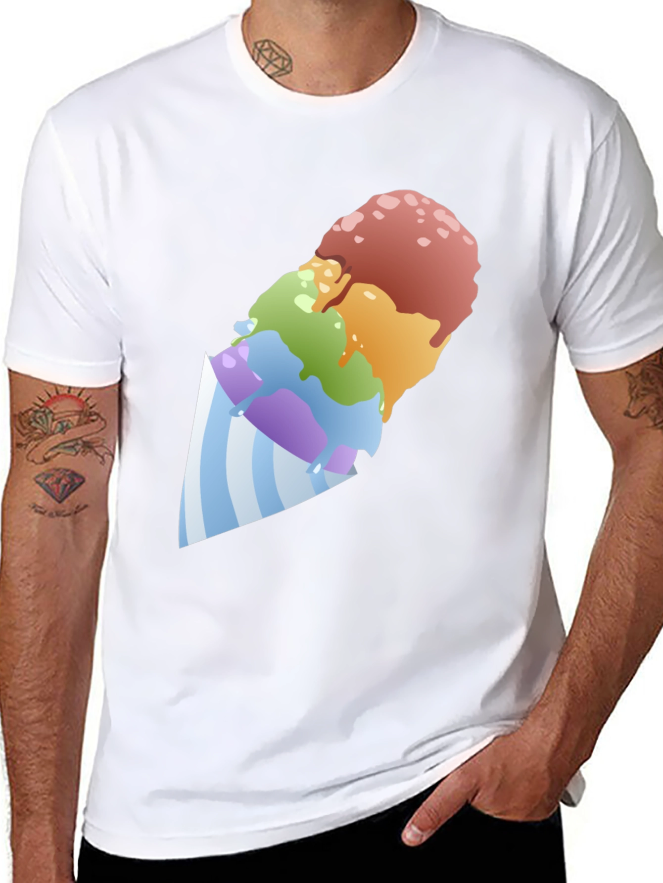 Rainbow Shave Ice Graphic Tee