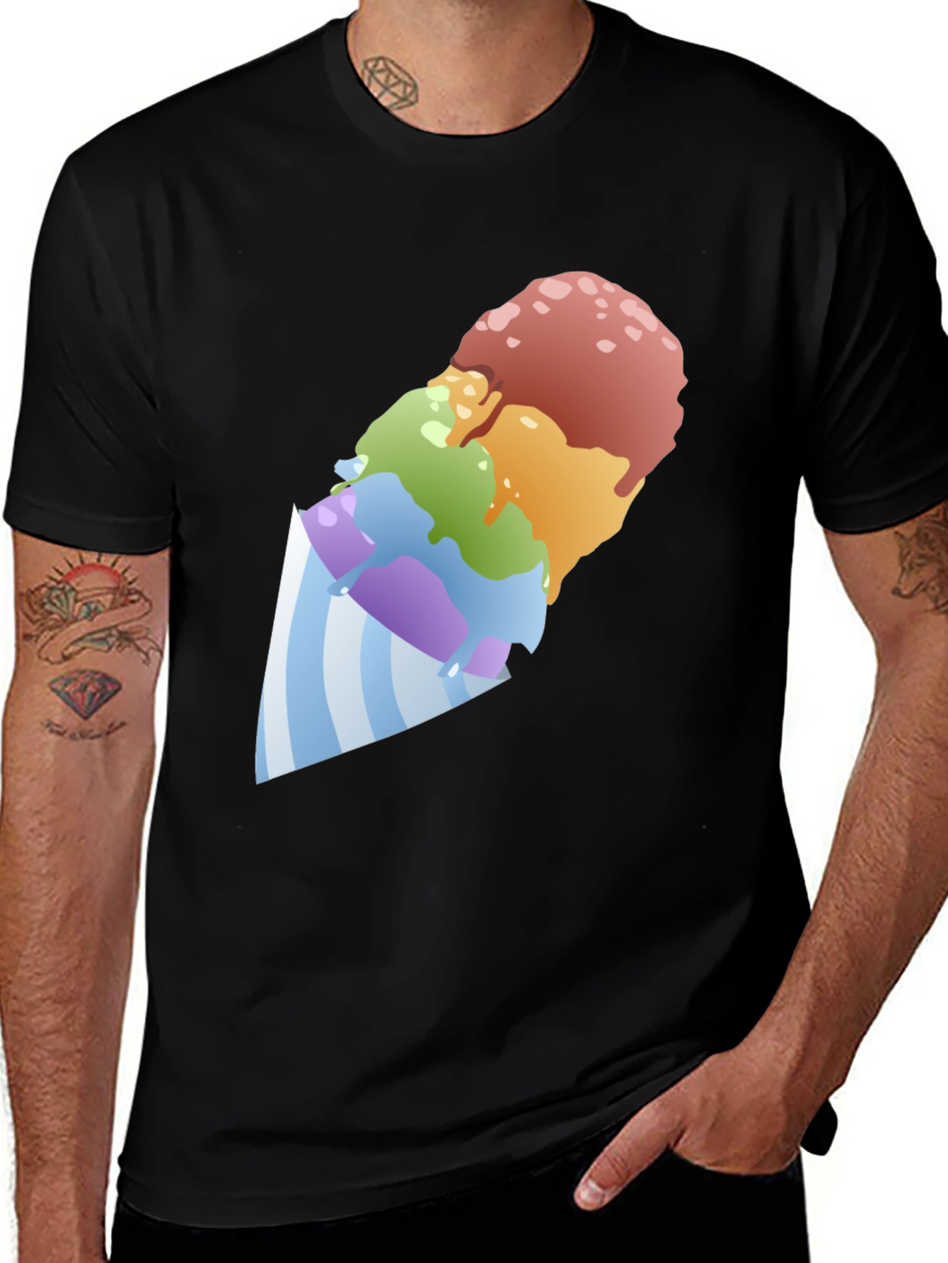 Rainbow Shave Ice Graphic Tee