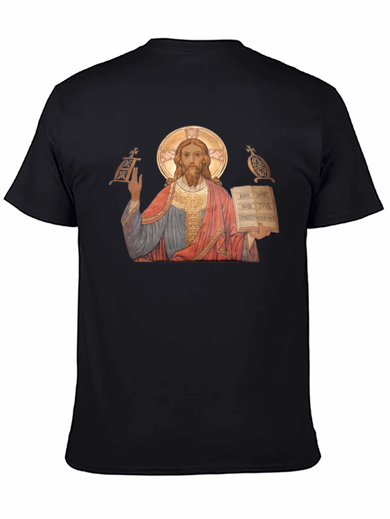 Jesus Christ Icon Graphic T-Shirt - Religious Apparel