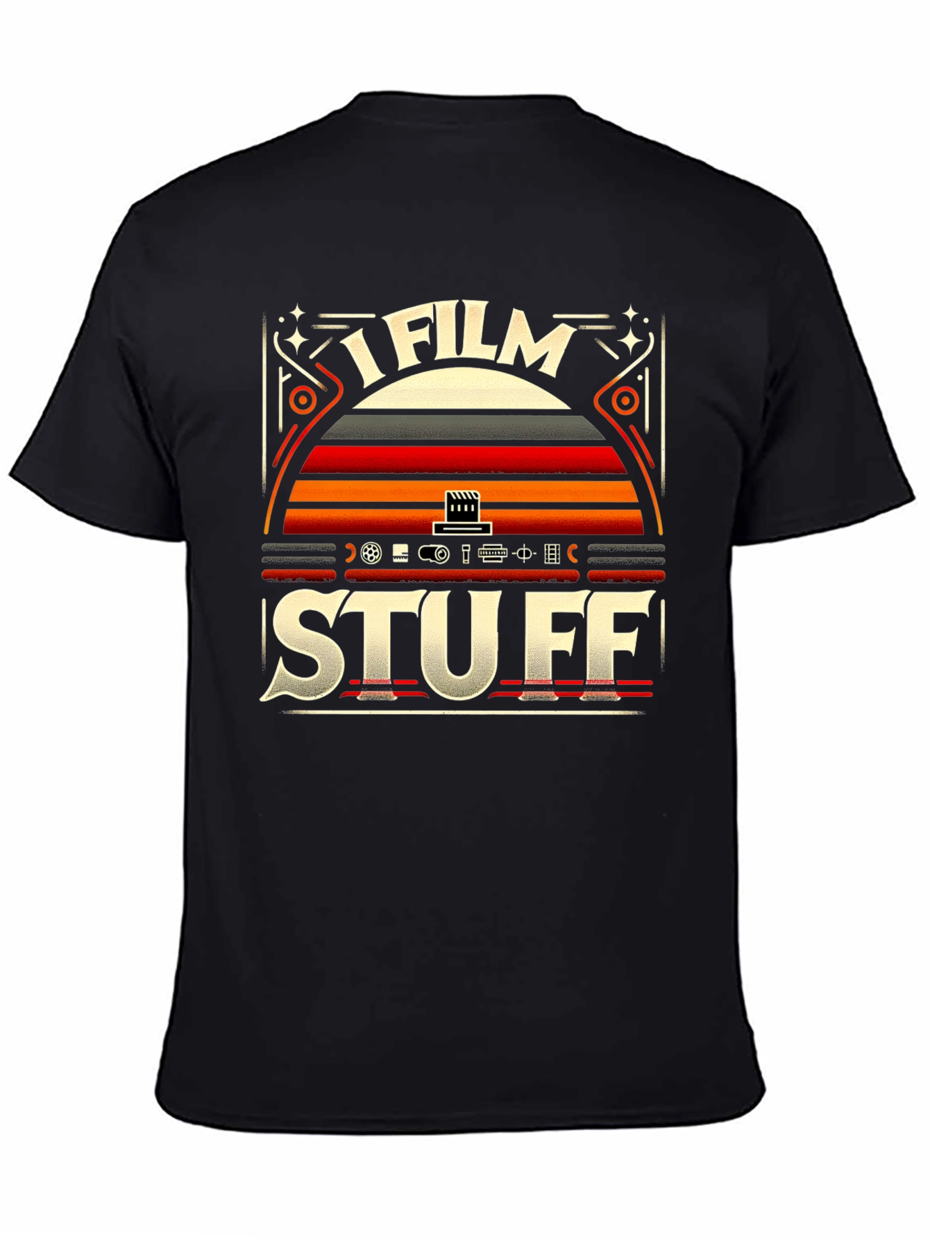 I Film Stuff Graphic Tee - Retro Filmmaker T-Shirt
